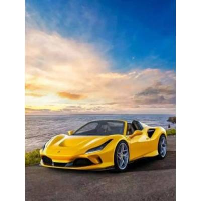 Norimpex - Puzzle Diamant painting: Yellow Ferrari 30x40cm - 1 - 39 piese
