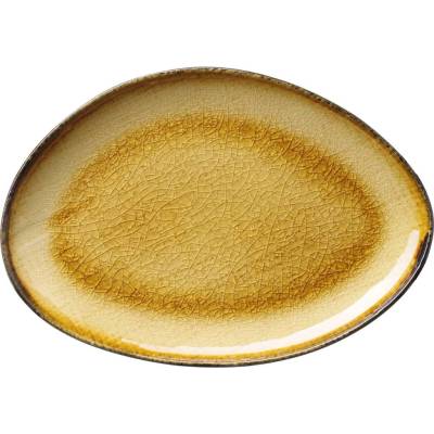 Fine Dine Talíř s organickým tvarem Topaz – 270 x 190 mm