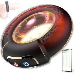 SuperLove Heating & Vibrating Strong Cock Ring Black