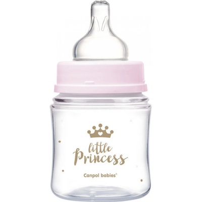 Canpol babies lahev se širokým hrdlem Royal Baby růžová 35/233_PIN 120ml