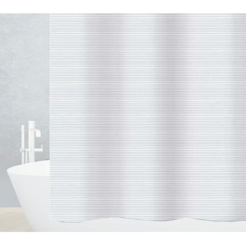 Sprchový záves Diaqua Linea 180 x 240 cm / textil / biely