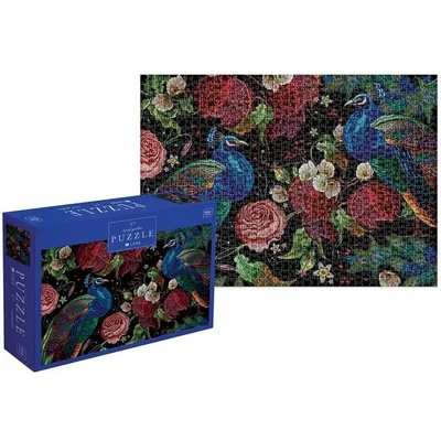 Interdruk - Puzzle Peacocks among roses - 1 000 piese
