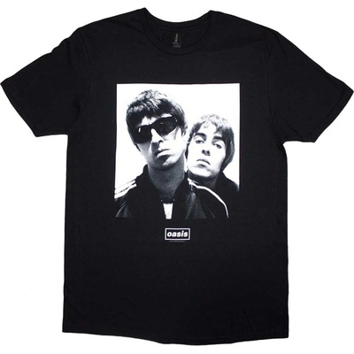 Oasis tričko Noel & Liam Square Photo black