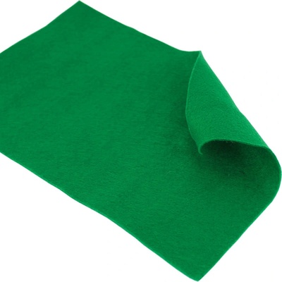 Plsť (filc) 20x30cm - 1mm - různé barvy Plst - filc 20x30cm: 443 Středně zelená