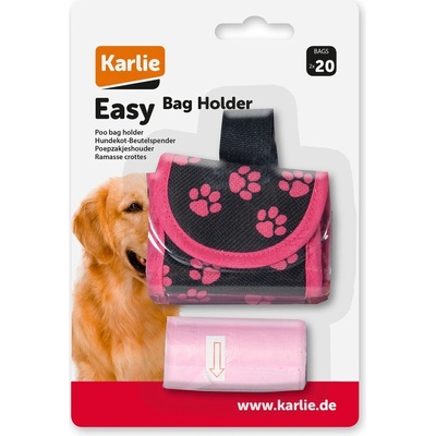 Karlie Puzdro nylon čierno/ružový sáčky 2 x 20 ks