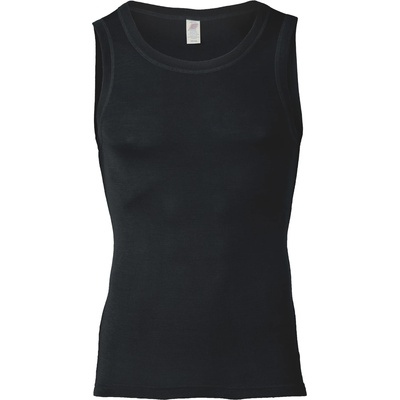 Engel Мъжко копринено термобельо Engel Tank Top Merino base layer - Black - размер 46/48 (EU) (014-0743-0311)