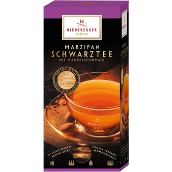 Niederegger černý čaj s příchutí marcipánu 43.75 g