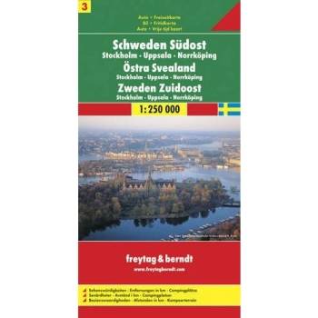 Mapa Švédsko 3 Stockholm 1:250 000