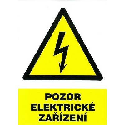 Magg 120093 pozor elektrické zařízení 105x148mm