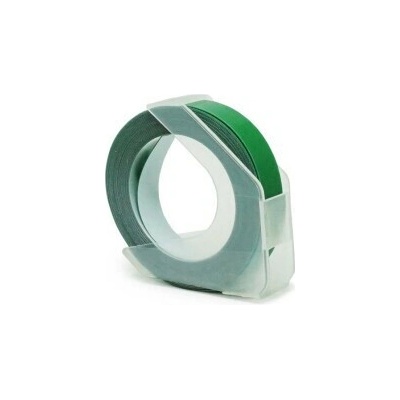 Alternatívna páska Dymo Omega S0898160, 9 mm x 3 m, biela tlač/zelený podklad