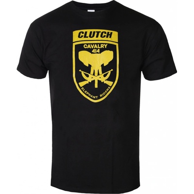 Tričko metal Indiemerch Clutch Elephant Riders čierne
