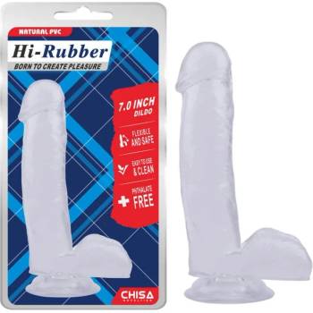 Image 1 of Пенис дилдо, по-добър от истински, 17, 5см. - Hi-Rubber Clear (CHISA00203)