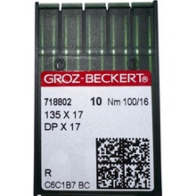 IHLY PRE ŠIJACIE STROJE GROZ BECKERT STĘBNÓWKA 135x17 DPx17 100/16R