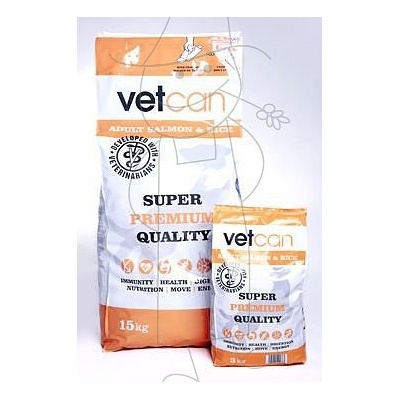 Vetcan Adult Salmon & Rice 15 kg