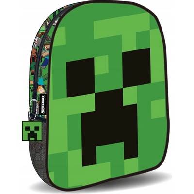 Batoh Minecraft s motívom tváre, 30 cm, ideálny do školy