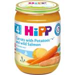 Hipp Био ястие Hipp - Морков, картоф и дива сьомга, 190 g (6105) - baby