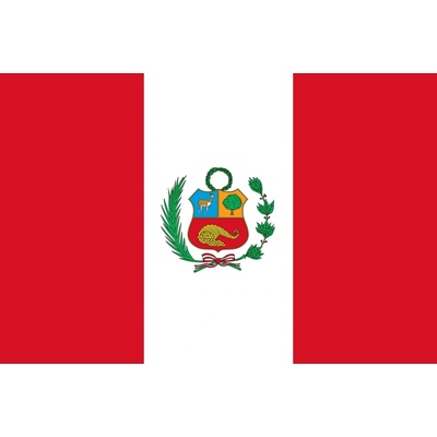 Peru vlajka - 150 x 225 cm - tunel, karabína