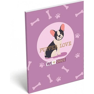 Lizzy Card - Тефтерче А7 We Love Dogs - Pups