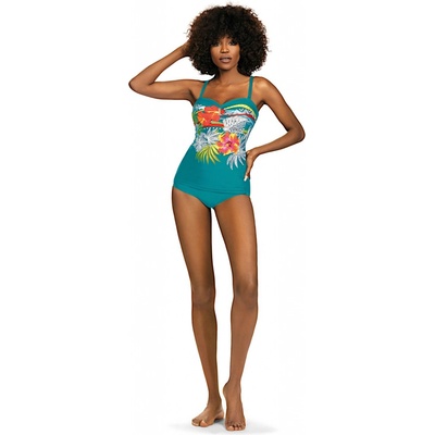 Self 8060 BL10 2 Bali jednodielne plavky tyrkysová