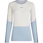 Icebreaker Дамско мериносово термобельо Icebreaker Women's Merino 200 Oasis+ L/S Crewe Merino base layer - Zincblu / Ecru Heather / Dawn (115-2822-0214)