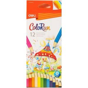 Deli Моливи цветни ColoRun Deli 12 цвята