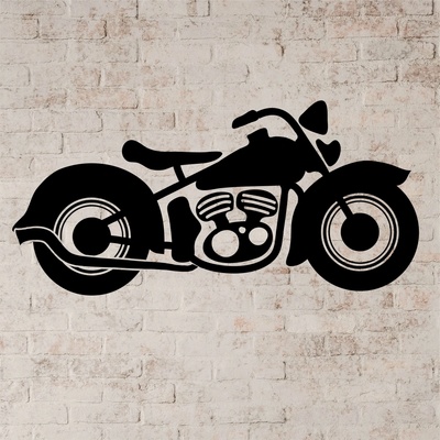 Drevený obraz na stenu - Motorka (1384)