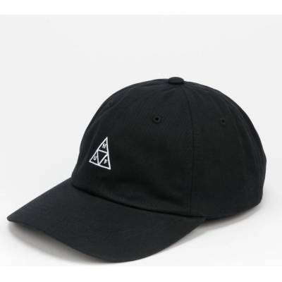 HUF Triangle Curved Visor Strapback Black černá / černá