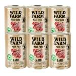 WILD FARM Пастет от агнешко месо 6x400 г безглутенова храна за кучета