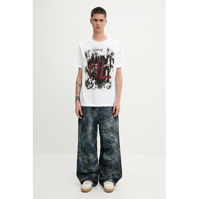 Helmut Lang Памучна тениска Helmut Lang SCRIBBLE. T3. MAL. LT (P02HM510)