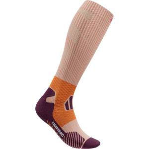 Bauerfeind Sports Дамски чорапи за бягане Bauerfeind Sports Women's Trail Run Compression Socks Running socks - Sunrise Peach - размер 39-42 (201-8092-0216)