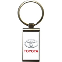 Prívesok na kľúče kovová Toyota obdĺžnik bez retiazky