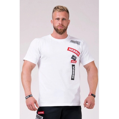 Nebbia Labels tričko 171 biele