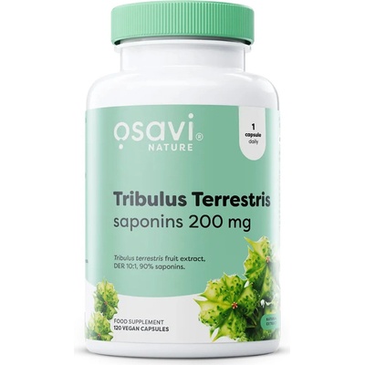 Osavi Tribulus Terrestris saponins kotvičník zemní saponiny 200 mg 120 rostlinných kapsúl