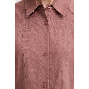 Calvin Klein лятна рокля с добавен лен (LV044F015G) - answear - 207,30 лв