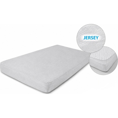 Babymatex Prostěradlo jersey s gumou Šedé 58x110x8