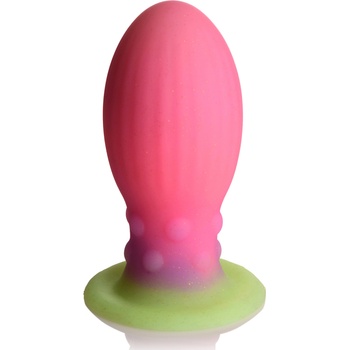 Image 1 of Creature Cocks Xeno Egg Glow in the Dark Silicone Egg Pink
