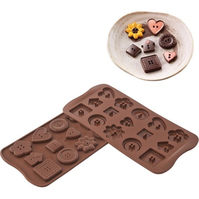 Silikomart Форма за шоколадови бонбони cg29 Choco Botton силиконова (22.129.77.0065)