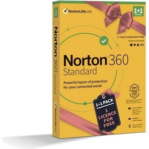 Symantec 360 Standard 10GB 1 потребител 1+1 машина 1 година антивирусен софтуер в кутия 21414993 (21414993)