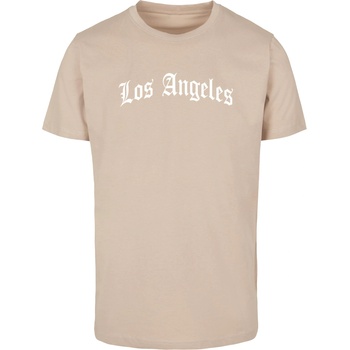 Mister Tee Тениска Los Angeles Wording Tee sand XXLUB-MT1578-00208 - Тъмносив, размер S