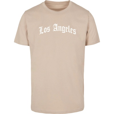 Mister Tee Тениска Los Angeles Wording Tee sand XXLUB-MT1578-00208 - Тъмносив, размер S