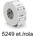 Zebra Самозалепващи етикетни ролки Zebra Z-Ultimate 3000T 51x25mm, 5249 ет. / ролка (76535)