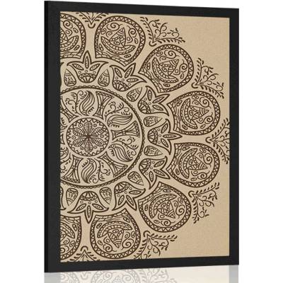 Plakát Mandala s abstraktním přírodním vzorem - 40x60 no frame