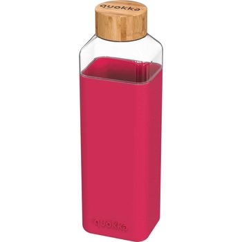 QUOKKA Бутилка за вода Quokka Storm Maroon стъклена 700 мл (40025)