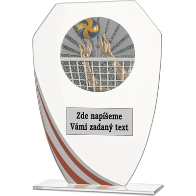 VIZINGR Volejbal sklo W191.08-FG007 W191.08-FG007/17,5 cm