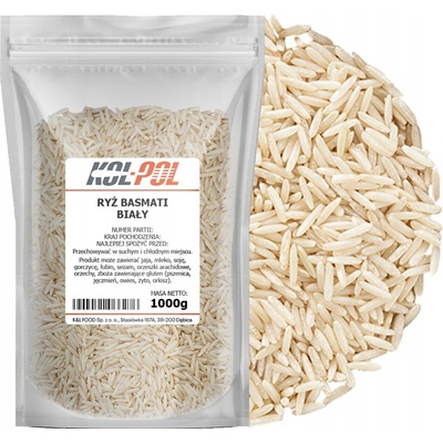 Kol-Pol Prírodná biela dlhozrnná basmati ryža 1 kg