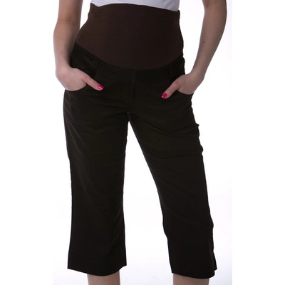 Těhotenské 3/4 kalhoty 1S0233 hnědá