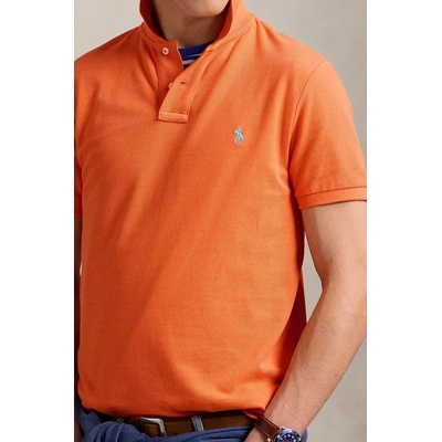 Ralph Lauren Памучна тениска с яка Polo Ralph Lauren в оранжево с изчистен дизайн 710680784 (710680784)