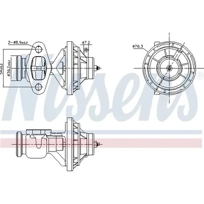 NISSENS AGR ventil ** FIRST FIT ** NIS 98390