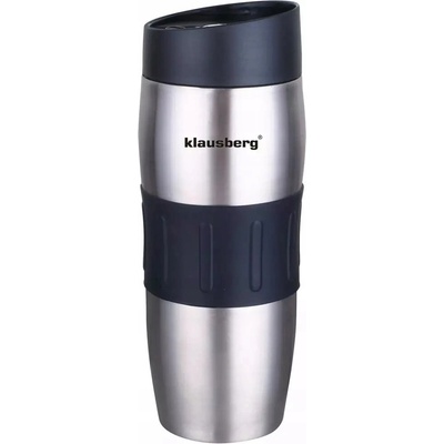 Klausberg termohrnček 400 ml čierny odtiene červenej fialovej ružovej šedej zelenej strieborný