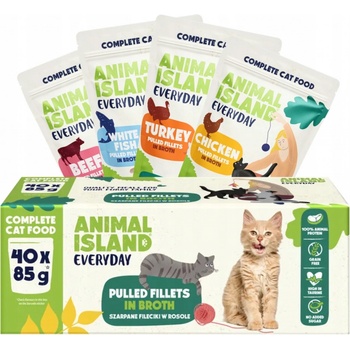 Animal Island Hovädzie Kuracie Morka Ryba 40 x 85 g